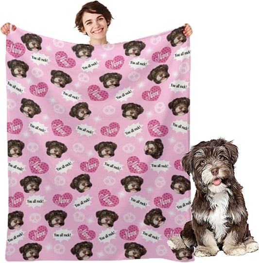 Customized Dog Blanket with Name by MYESCUSTOM
