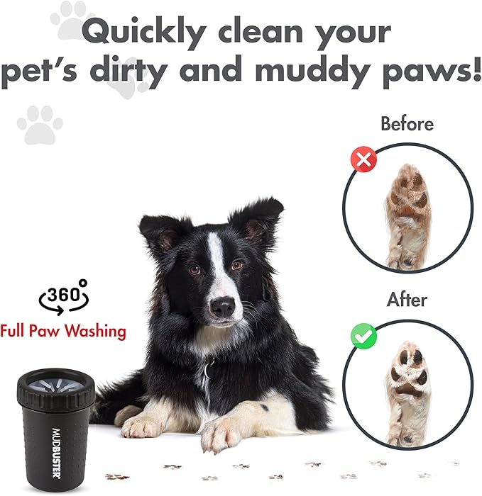 Dexas Medium Dog Paw Cleaner, Matte Black - Image 4
