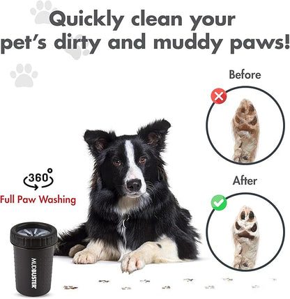 Dexas Medium Dog Paw Cleaner, Matte Black - Image 4