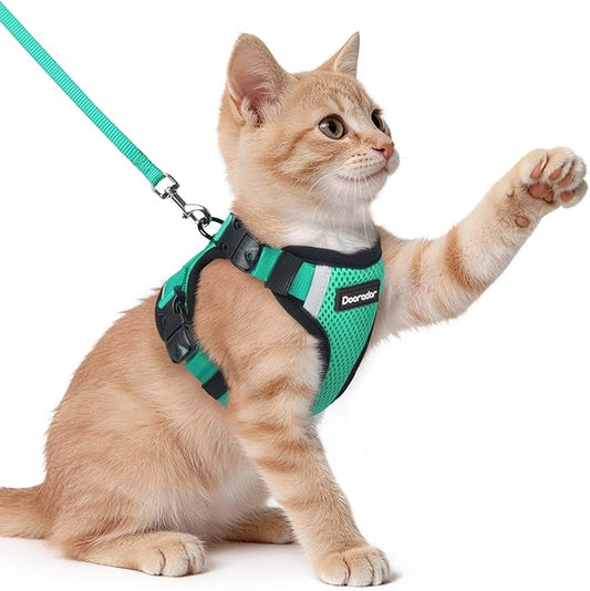 Dooradar Cat Harness and Leash Set, Escape Proof Soft by Dooradar