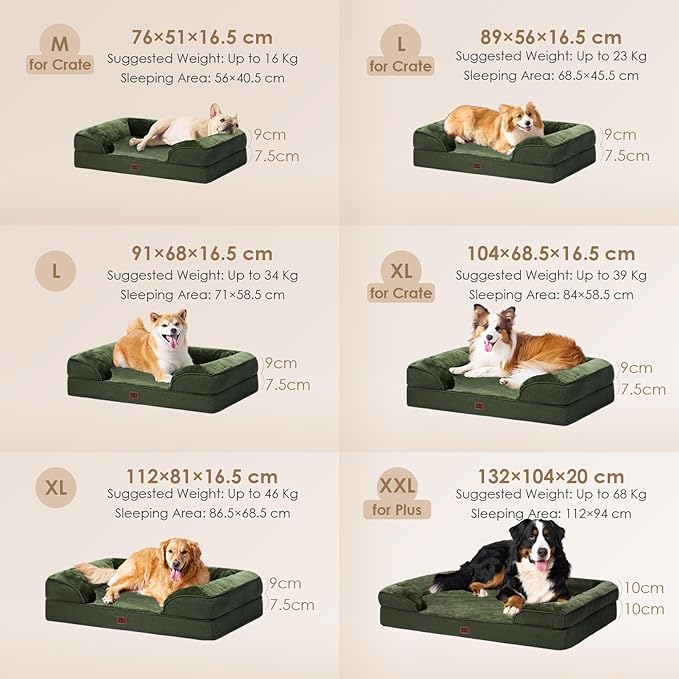 EHEYCIGA Orthopedic Dog Beds for Large Dogs, Waterproof Memory Foam Large Dog - Image 5