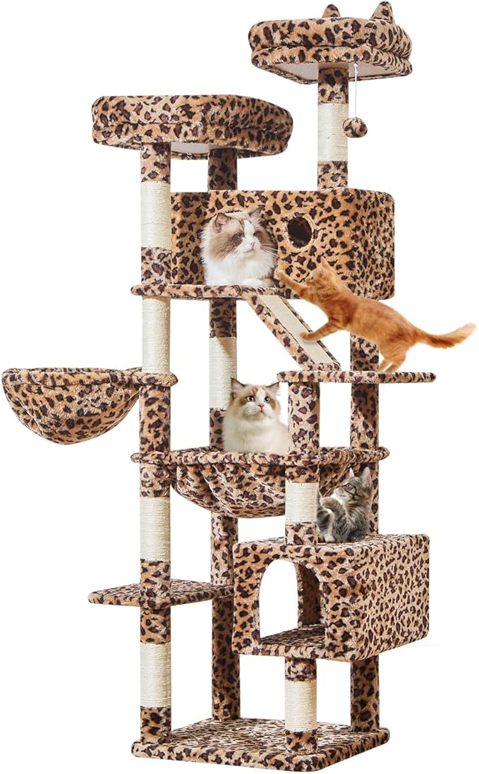 Taoqimiao Cat Tree 71-Inch, Cat Tower - Image 9