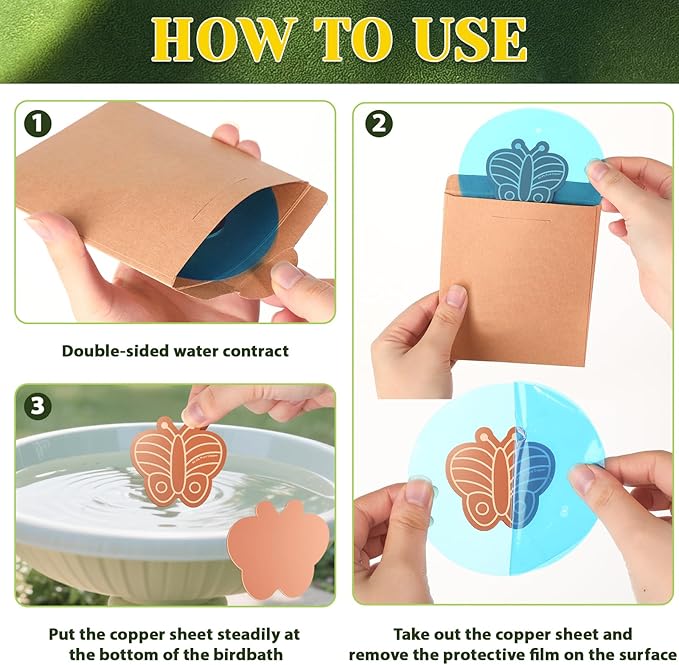 3Pcs Bird Bath Copper Purification Disk 99.99% Pure Copper Water Cleaning Discs - Image 7