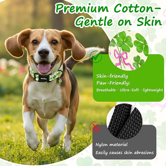 St. Patrick's Day Dog Collar, Cute Dog Collars - Image 2