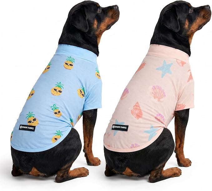 Spark Paws Sunblock Dog T-Shirt, SPF30 Protection, Lightweight Breathable Quick by SparkPaws