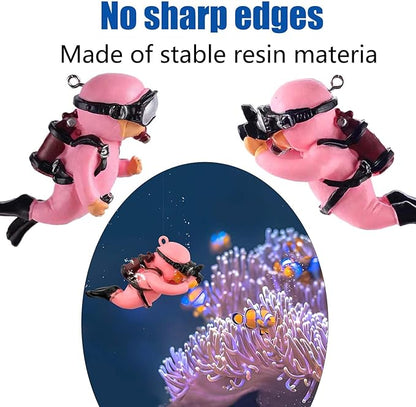 2-Pack Tank Decorations, Cute Little Diver, Aquarium Decoration Accessories - Image 3