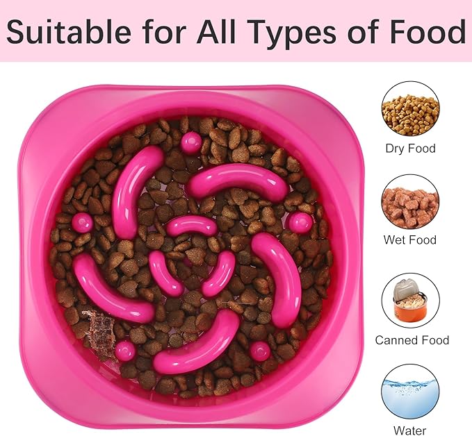 MateeyLife Slow Feeder Dog Bowls, Anti-Choking Puzzle Dog Food Bowls, Anti-Slip - Image 6