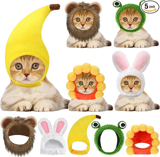 Weewooday 5 Pcs Cat Adorable Costume Bunny Hat by Weewooday