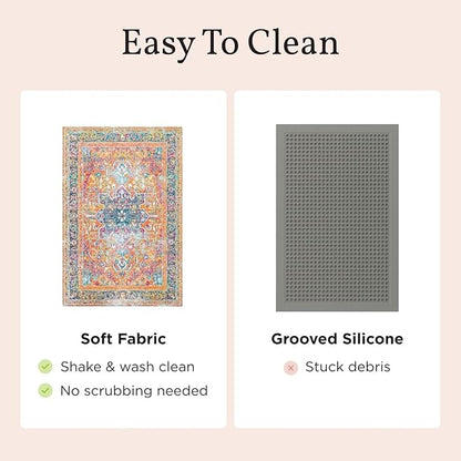 Lovewag Pets Washable Cat Litter Mat 2 PCs - Image 5