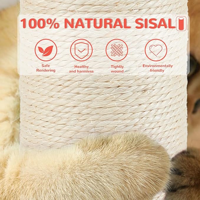 45'' Tall Cat Scratching Post, Heavy Duty - Image 4