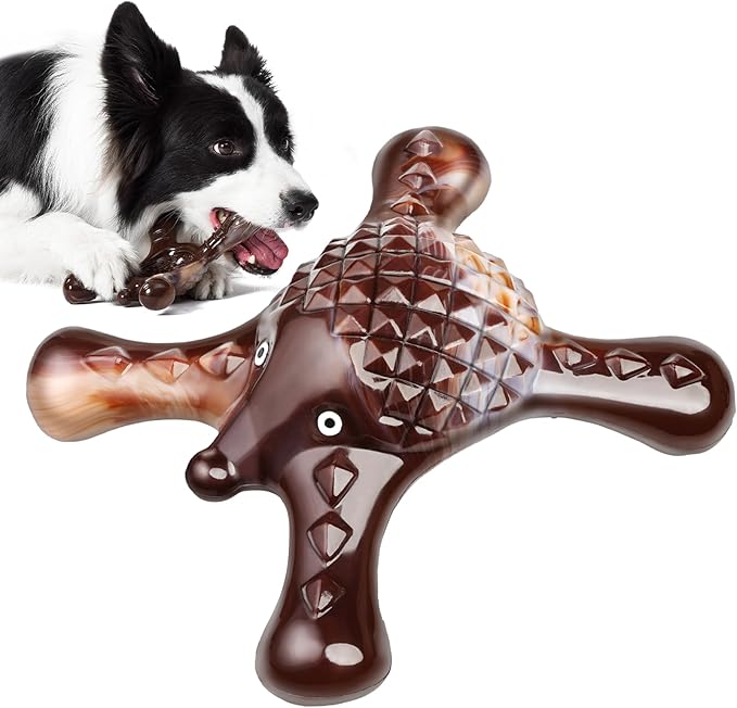 Tough Dog Chew Toy for Aggressive Chewers – Durable Bacon Flavored Nylon Bone by Quizvi