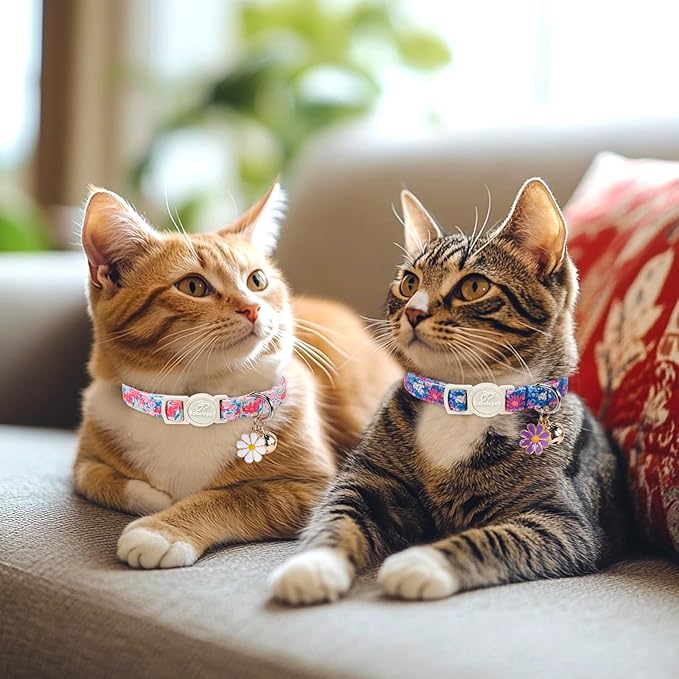 2 Pack Floral Cat Collars - Image 2