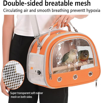 Bird Carrier, Bird Cage Parakeet Parrot Budgie Carrier Backpack - Image 9