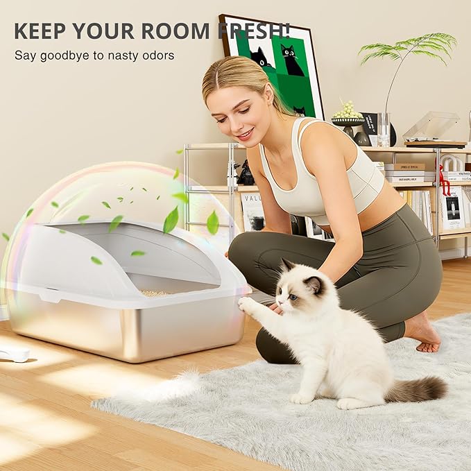 Stainless Steel Cat Litter Box - Image 8