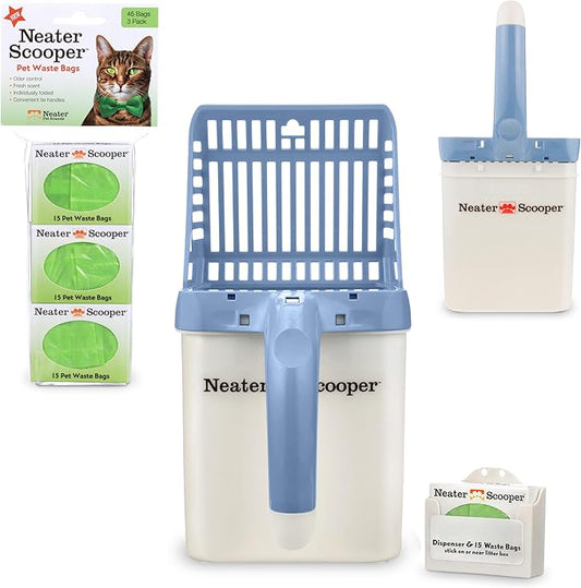Neater Pet Brands Neater Scooper Standard Cat Litter Scoop, 60 Refill Bags – by NeaterPetBrands