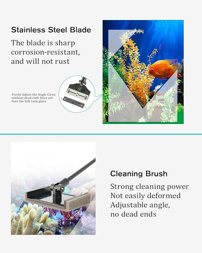 Stainless Steel Algae Scraper Aquarium Cleaning Tool - Image 4