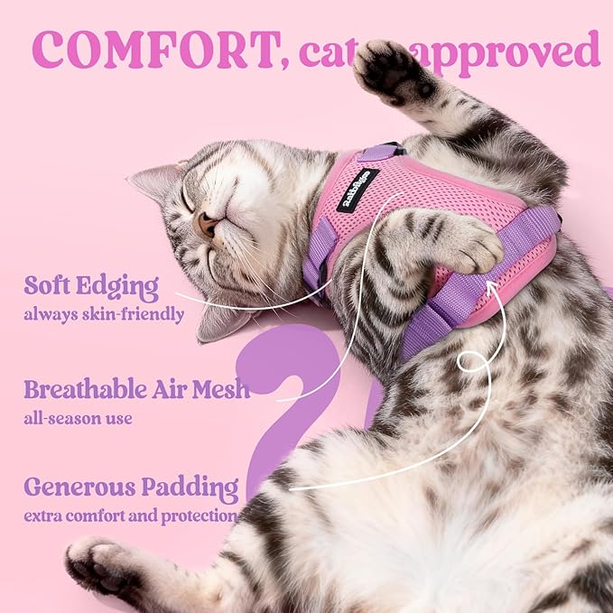 rabbitgoo Cat Harness and Leash Set, Escape Proof Kitten Harness - Image 4