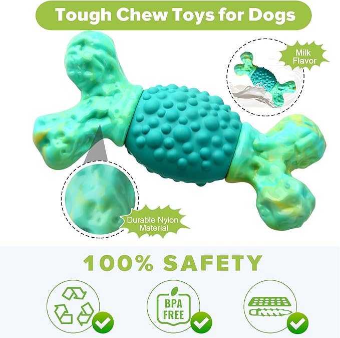 Rensh Tough Dog Chew Toys for Aggressive Chewers, Almost Indestructible Dog - Image 3