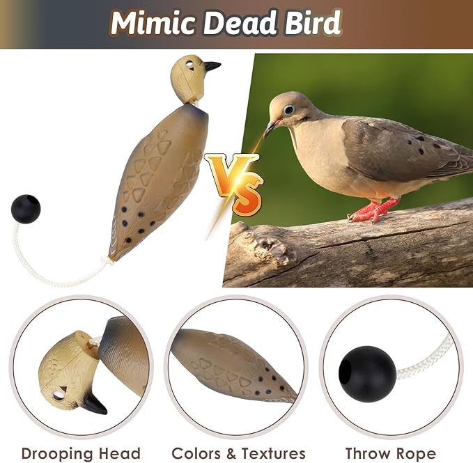 fingig 2 Pcs Dove Dummy Bumper Toys - Image 3