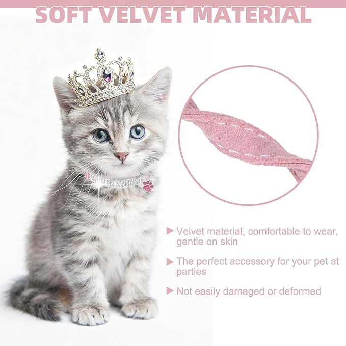 EXPAWLORER Soft Velvet Safe Cat Collars - Image 6