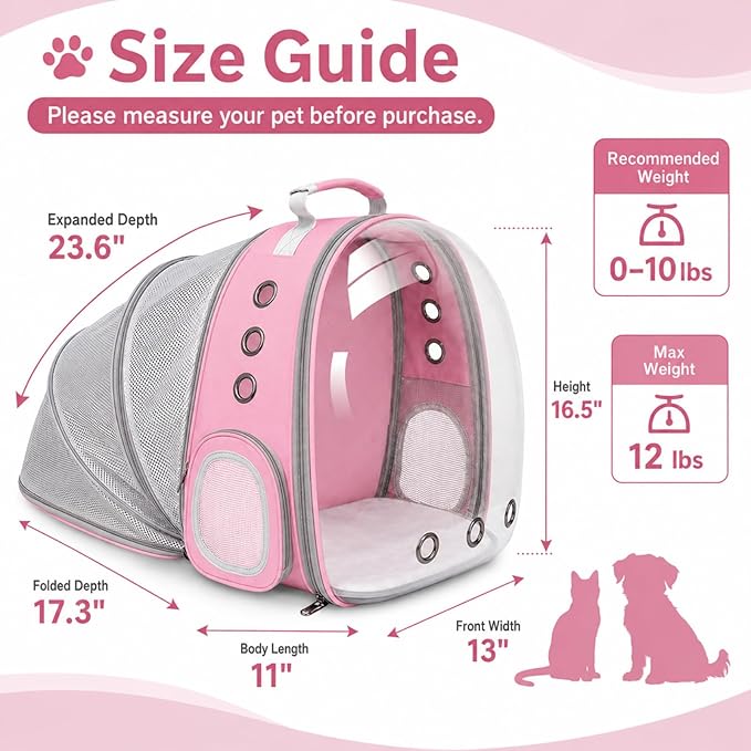 Expandable Cat Carrier Backpack - Image 2