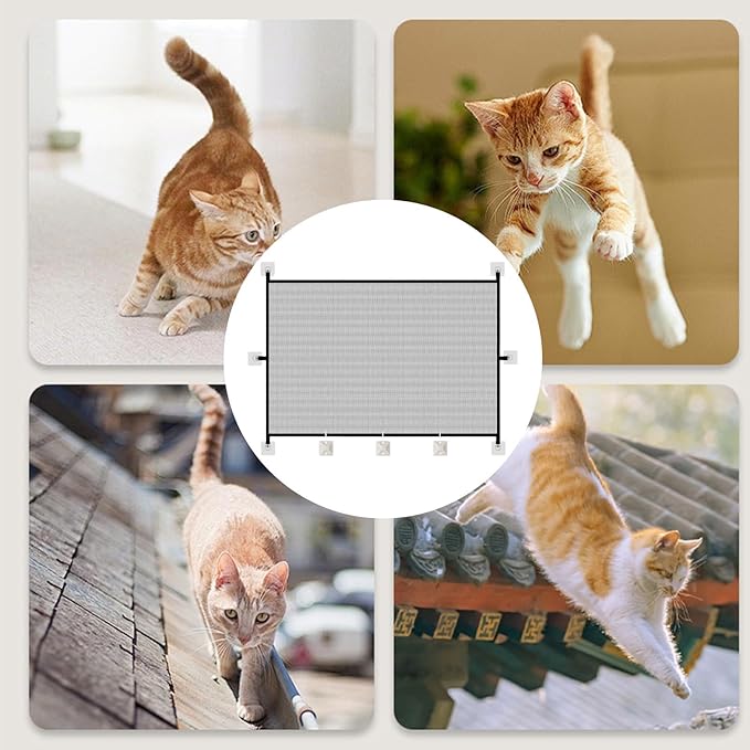 Dog Gate Indoor, Dog Gate for Stairs, Pet Gate Indoor, Mesh Pet Gate for - Image 5