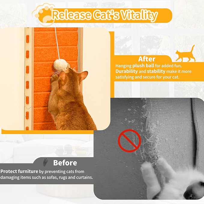 Cat Scratch Pad Felt Cat Scratcher - Image 5