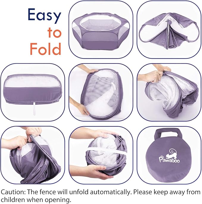 Pawaboo Small Animals Playpen, Waterproof Small Pet Cage Tent - Image 2