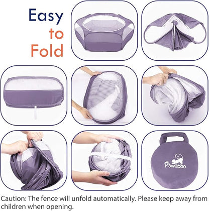 Pawaboo Small Animals Playpen, Waterproof Small Pet Cage Tent - Image 2