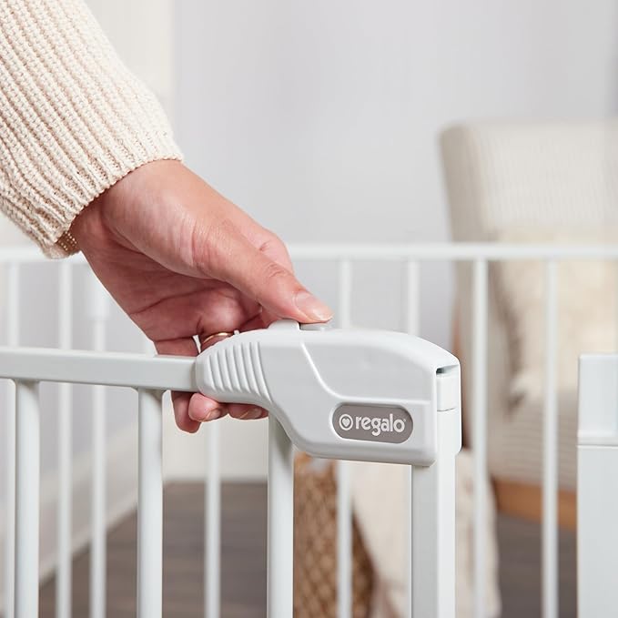 Regalo Safety 144" Super Wide Baby Gate & Play Yard, 2-in-1 Adjustable 6-Panel - Image 7