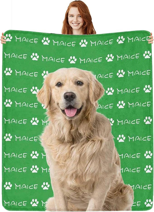 Custom Pet Name Blanket Personalized Dog Memory Blankets by Artsadd