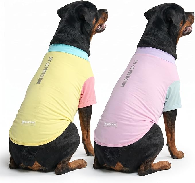 Spark Paws Sunblock Dog T-Shirt, SPF30 Protection, Lightweight Breathable Quick by SparkPaws