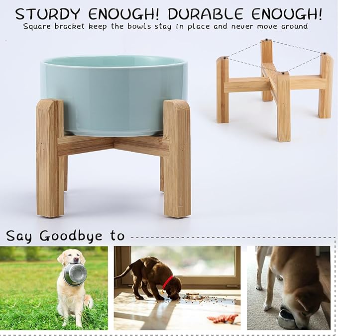 Petygooing 28 OZ Elevated/Raised Ceramic Dog Bowl - Image 4