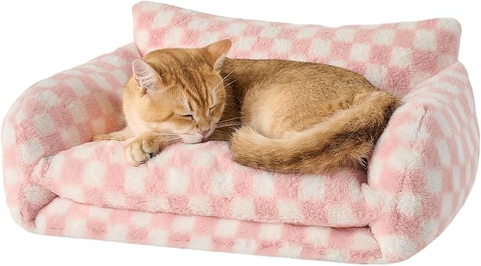 Hollypet Cat Bed Fluffy Plush Multifunctional Double-Layer Machine Washable by Hollypet