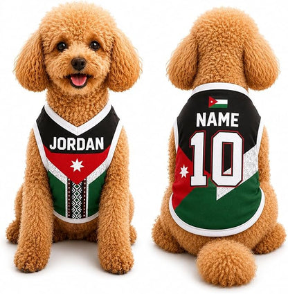 V-DECORPARKS Personalized Pet Soccer Jersey Custom Name Number Dog Cat Football by V-Decorparks