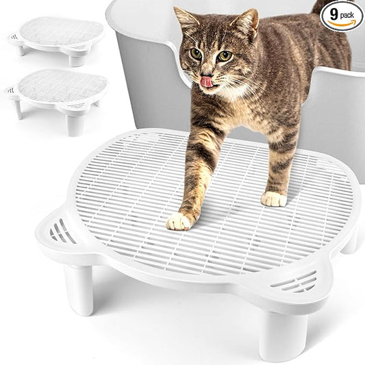 Adjustable Cat Ramp Litter Box Step Double Layer by Bartuke
