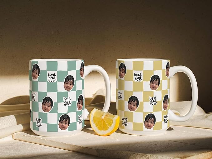 Custom Best Dad Ever Photo Mug - Image 2