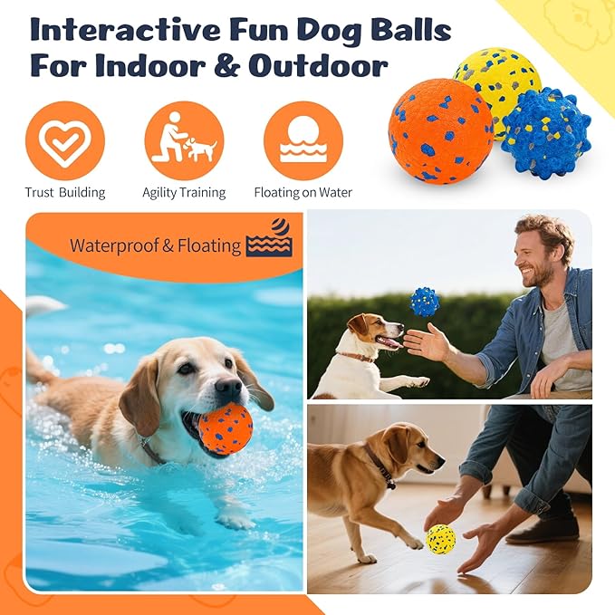 HIPPIH Dog Balls Interactive Tennis Balls - Image 7