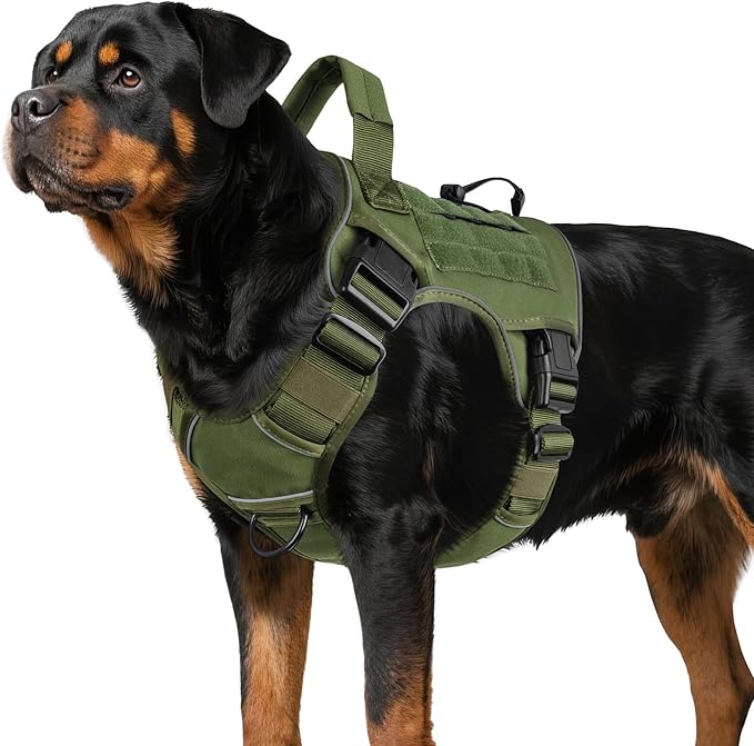 WINGOIN Green Tactical Dog Harness by WINGOIN