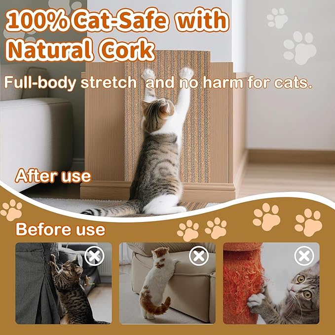 Natural Cork Cat Scratcher Boards - Image 3
