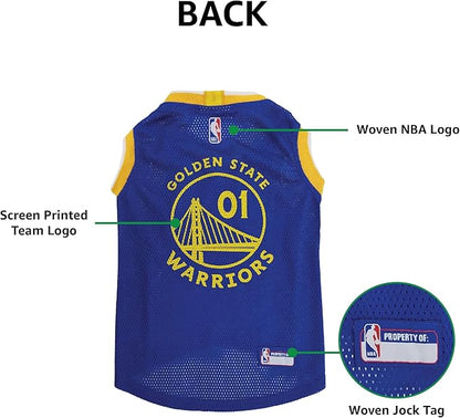 Pets First NBA Golden State Warriors Dog Jersey, X-Large - Image 7