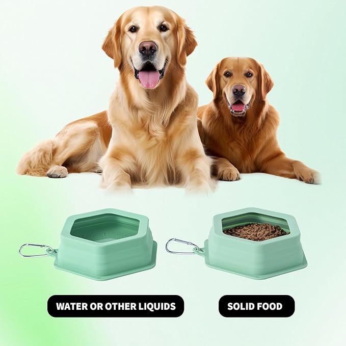 No Splash Dog Travel Bowls for Cars, Spill Proof Collapsible Dogs Water and - Image 6