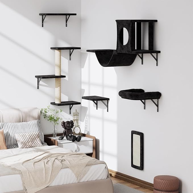 12-in-1 Cat Wall Shelves, Wall Mounted Cat Climber - Image 4