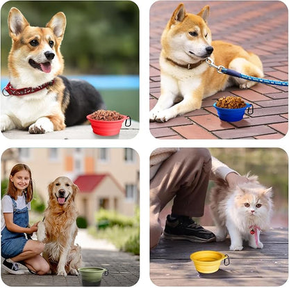 PetBonus 2-Pack Silicone Collapsible Dog Bowls, BPA Free Dishwasher Safe - Image 6