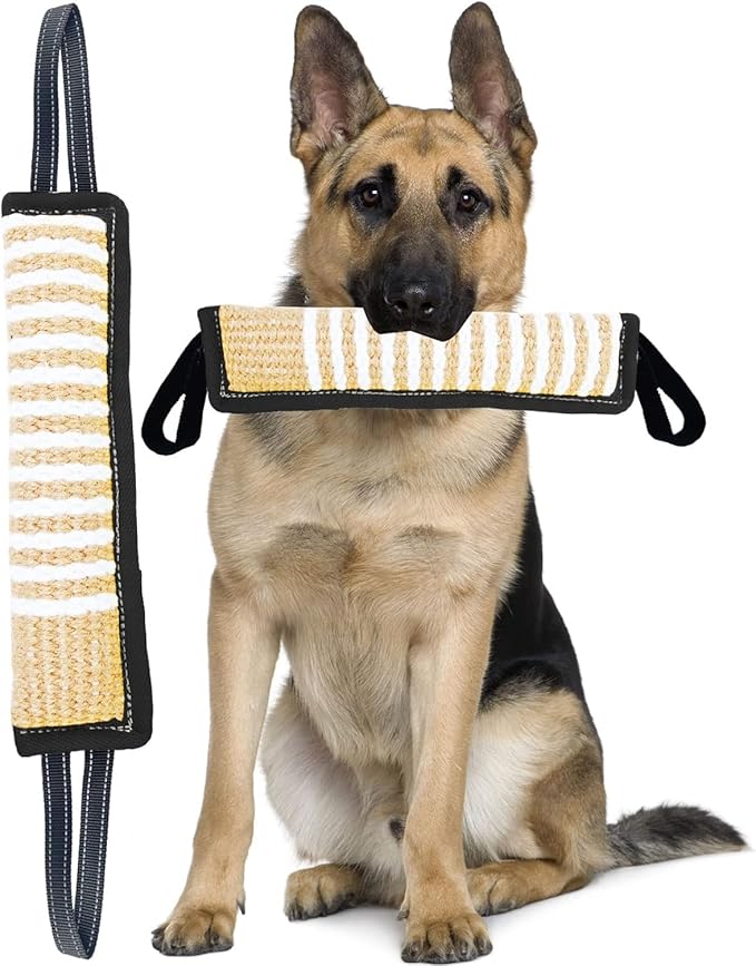 Clysoru Squeaky Tug Toy for Dogs Jute by Clysoru
