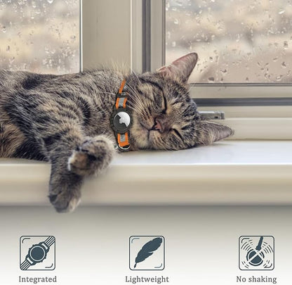 Reflective AirTag Cat Collar, Integrated Cat Tracker Collar - Image 4