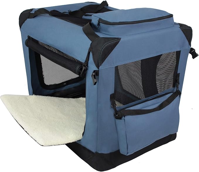EliteField 3-Door Folding Soft Dog Crate - Image 3