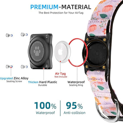 Upgraded AirTag Dog Collar, IP68 Waterproof Air Tag Dog Collar Holder, - Image 3