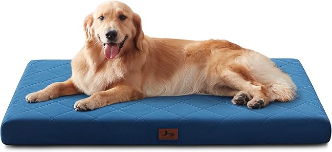 Orthopedic XL Dog Bed Mat for Extra Large Dogs, Waterproof Dog Crate Bed by WARMREST