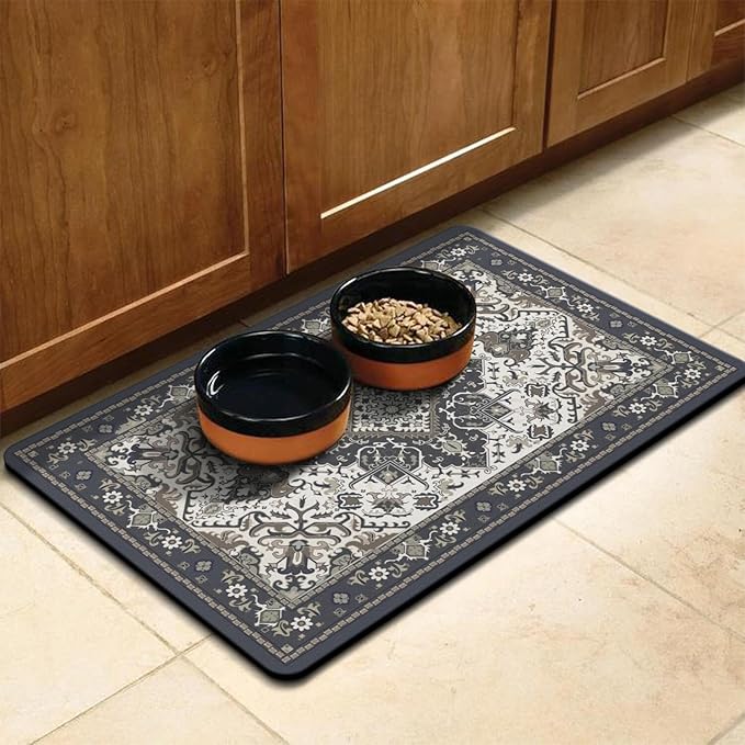 Pet Feeding Mat for Floors Waterproof Dog Mat for Food and Water Absorbent - Image 8